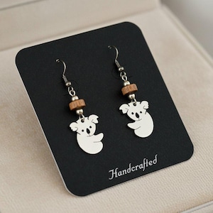 KOALA Bear Earrings - - LadybugfeetDesigns -