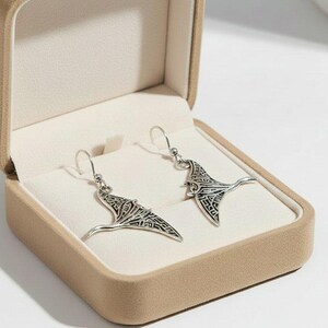 Large Manta Ray Earrings