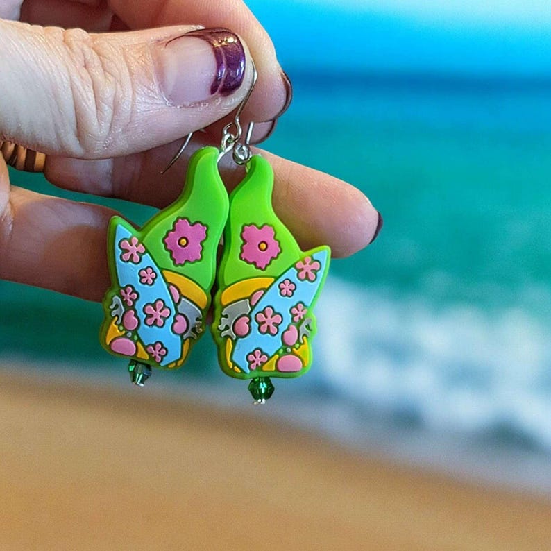 Gnome Theme Earrings II - - LadybugfeetDesigns -