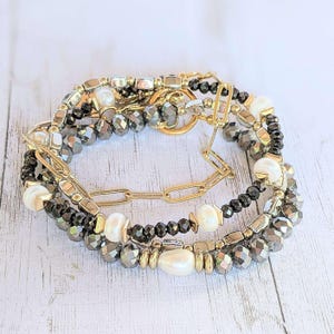 Elegant Energy Crystal Endless wrap bracelet - - LadybugfeetDesigns -