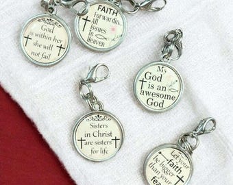 Religious Gift Charm Bookmark- Choose one