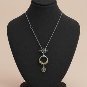 Tree of Life - Life Force Sterling Silver Toggle Charm Necklace, 20 inches - - LadybugfeetDesigns -