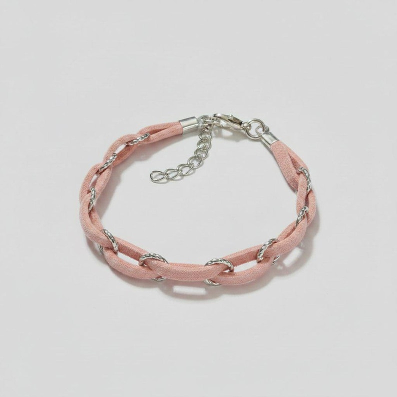 Braided Suede Bracelet - - LadybugfeetDesigns -