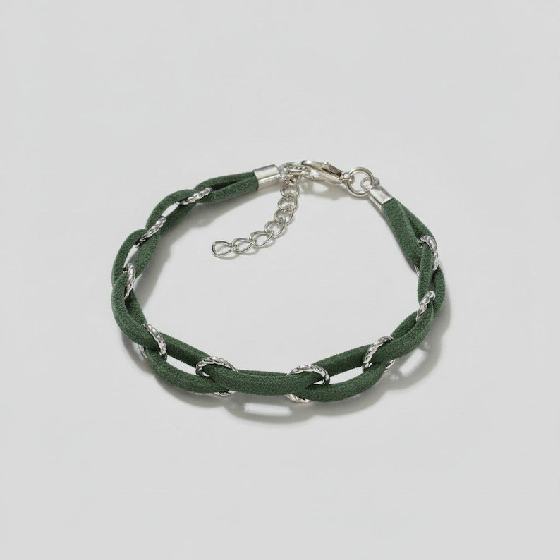Braided Suede Bracelet - - LadybugfeetDesigns -