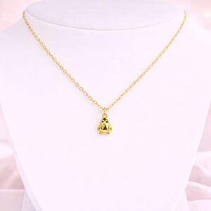 Penguin Necklace, Gold- 20 inch - - LadybugfeetDesigns -