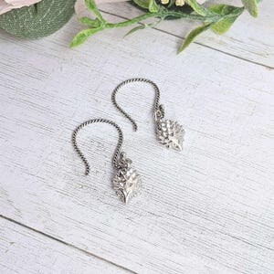 Hedgehog Dangle Hook Earrings, Gold or Silver - - LadybugfeetDesigns -