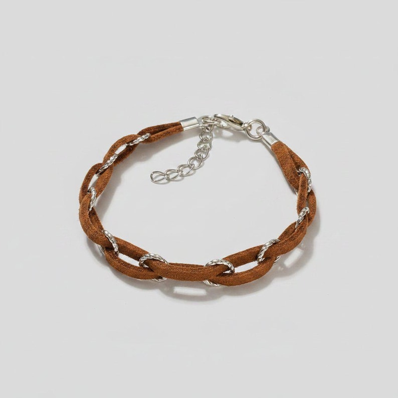 Braided Suede Bracelet - - LadybugfeetDesigns -