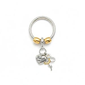 Friends Forever Sunflower Sterling Silver Toggle Charm Necklace, 20 inches - - LadybugfeetDesigns -