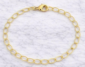Pulsera trenzada rellena de oro de 14 quilates: hazlo tú mismo: ¡construye tu propia pulsera de dijes!