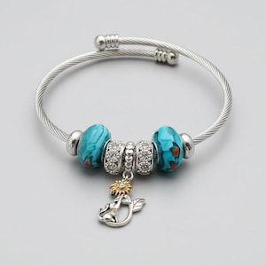 Playful Kitty Euro Cuff Wrap Bracelet, Silver - - LadybugfeetDesigns -