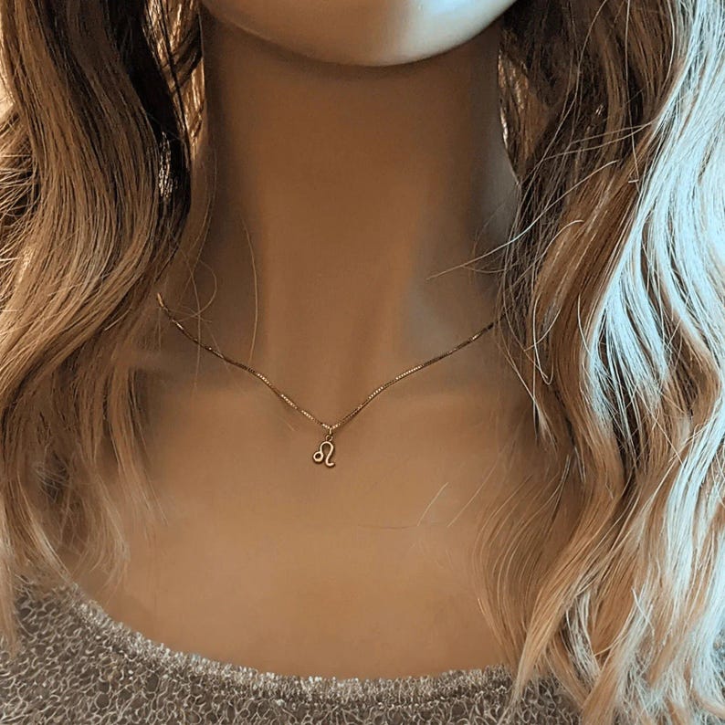 Zodiac Symbol Necklace, Rose Gold - 17 inches - - LadybugfeetDesigns -
