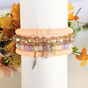 Unicorn Dream Stretch Bracelet Stack - - LadybugfeetDesigns -