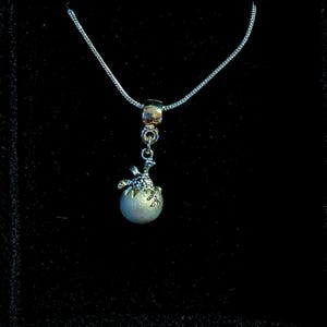 Sea Turtle Hatchling necklace, Sterling Silver - 24 inch - - LadybugfeetDesigns -