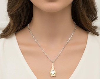 Boho Gnome Necklace II, Silver