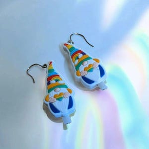 Gnome Theme Earrings II - - LadybugfeetDesigns -