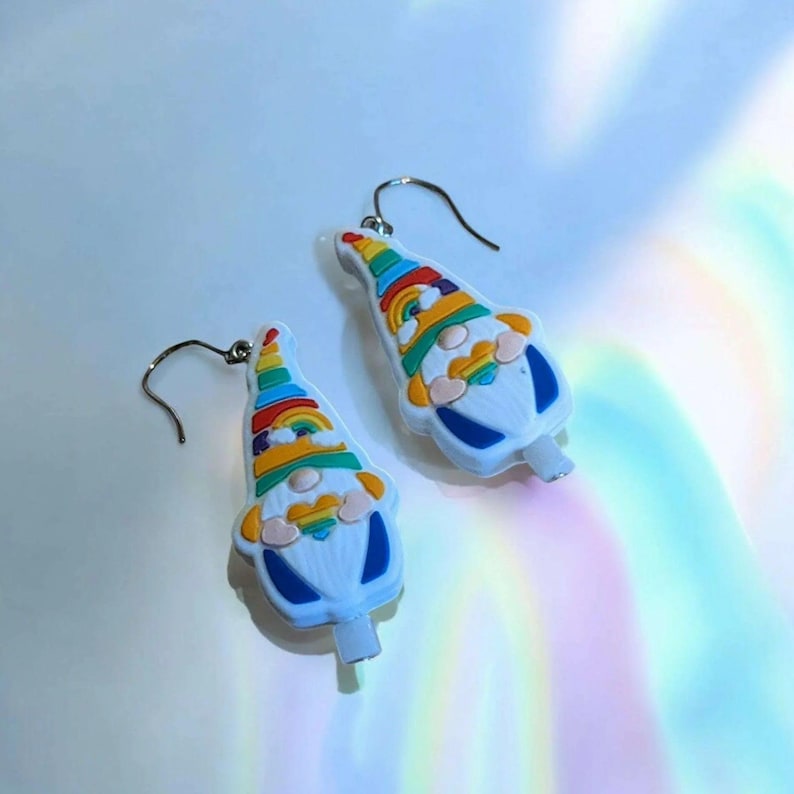 Gnome Theme Earrings II - - LadybugfeetDesigns -