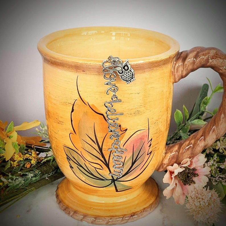 Love Believe Dream Tea Infuser Steeper - - LadybugfeetDesigns -