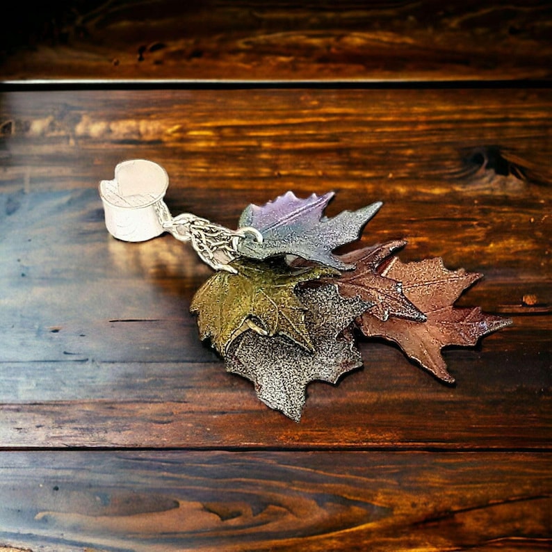 Maple Leaves Ear Cuff, Silver - - LadybugfeetDesigns -