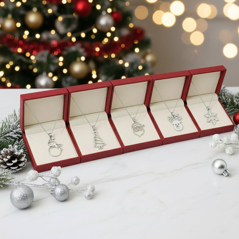 Christmas Necklace, Stainless Steel - 18 inch - Choose Yours!