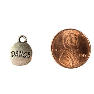 Silver Dance Charm - - LadybugfeetDesigns -