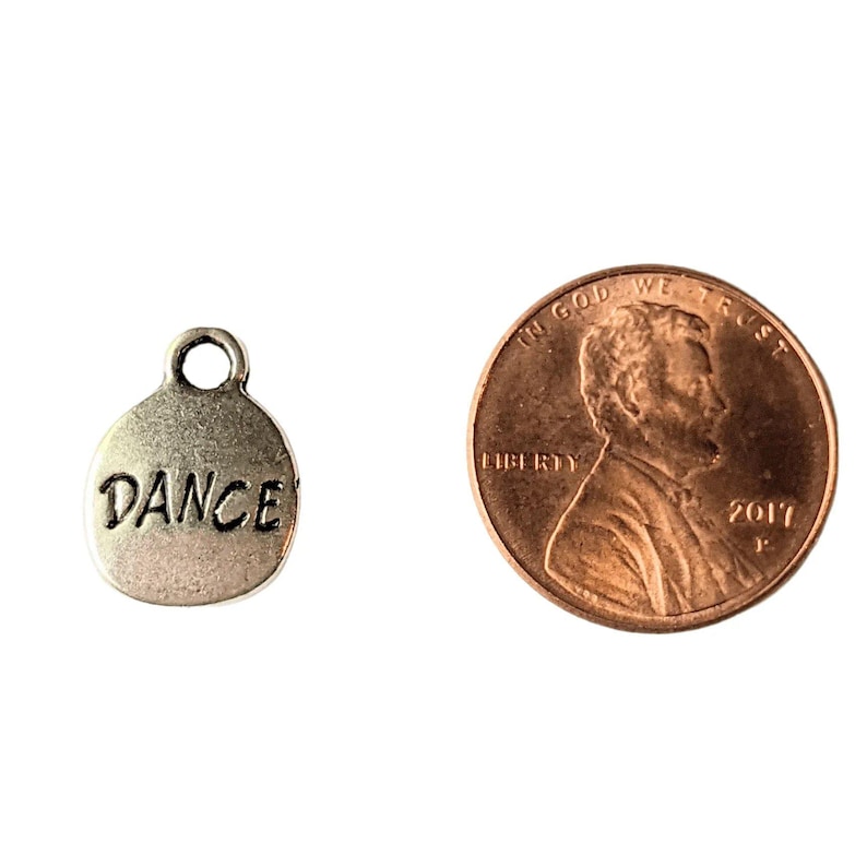 Silver Dance Charm - - LadybugfeetDesigns -