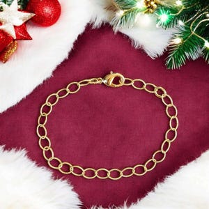14K Gold Filled Twisted Bracelet - D.i.y. - Build Your Charm Bracelet! - - LadybugfeetDesigns -