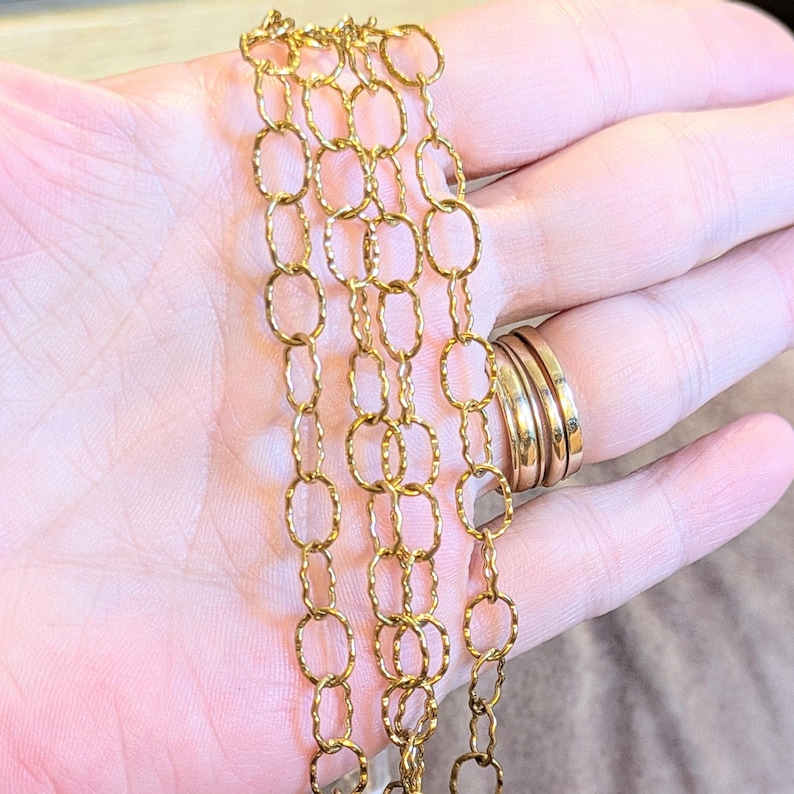 14K Gold PVD Charm Bracelet Base - D.i.y. - Build Your Charm Bracelet! - - LadybugfeetDesigns -