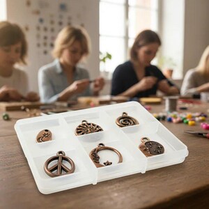 Celestial Mini Charm Box - 6 pc., Rose-Gold/Copper - - LadybugfeetDesigns -