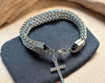 Men's Stainless Steel Cross bracelet II