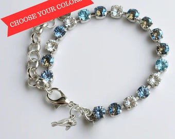 Kristallen armband zeekoe/zeekoe