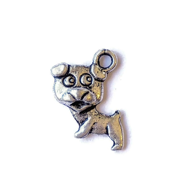 Big Headed Puppy Charm - - LadybugfeetDesigns -