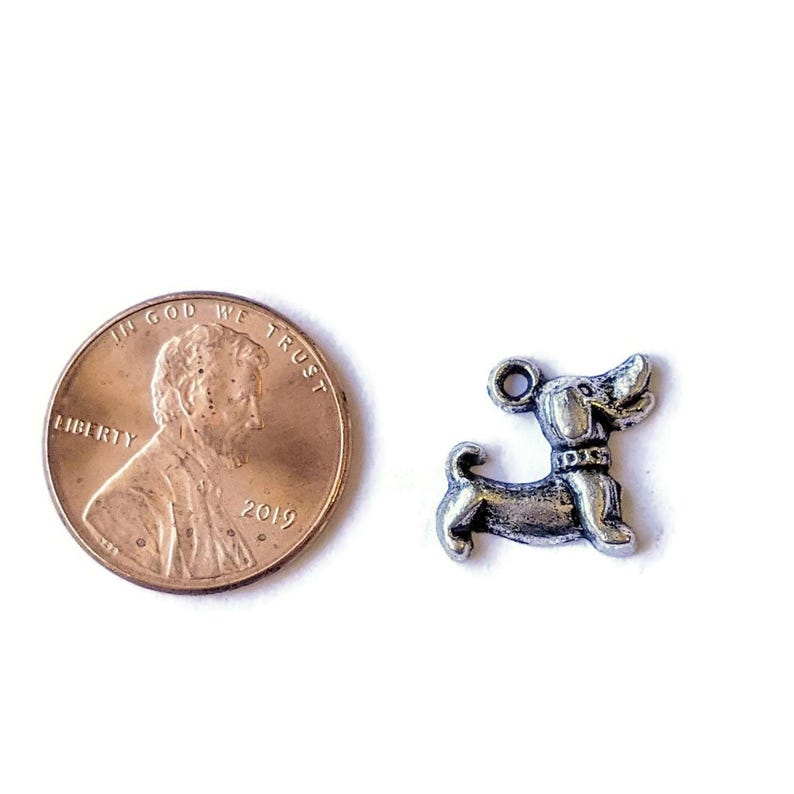 Medium Dachshund/Weiner Dog Charm - - LadybugfeetDesigns -