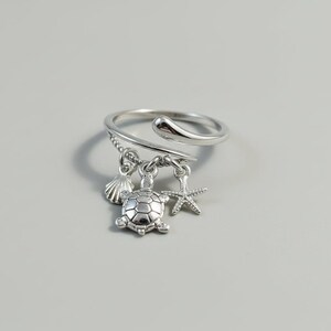 Beach Vibes Wrap Ring - - LadybugfeetDesigns -