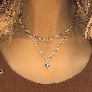 Tree of Life Necklace Set, Silver - - LadybugfeetDesigns -