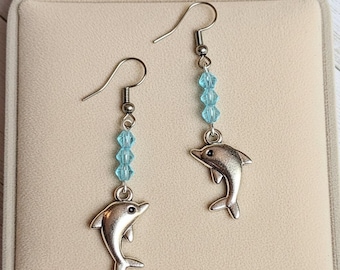 Dolphin Crystal Earrings