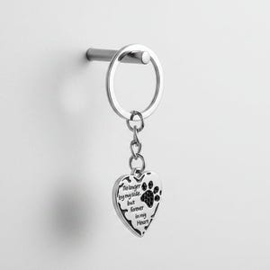 Pet Bereavement Heart Key Chain, Key Holder - - LadybugfeetDesigns -