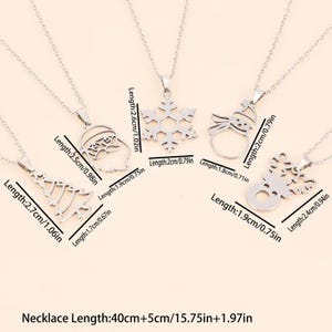 Christmas Necklace, Stainless Steel - 18 inch - Choose Yours!