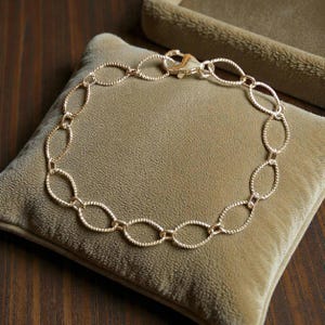 925 Sterling Silver Textured Charm Bracelet Base - D.i.y. - Build Your Charm Bracelet! - - LadybugfeetDesigns -