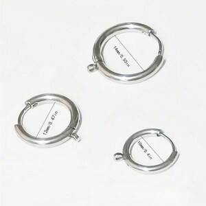 Filgree Leaf Hoop earrings, Silver - 10mm - - LadybugfeetDesigns -