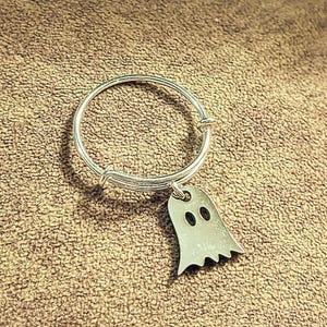 Ghost Expandable Charm Ring - - LadybugfeetDesigns -
