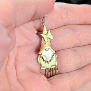 Boho Gnome Necklace, Silver - - LadybugfeetDesigns -