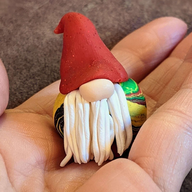 Gonk Gnome Garden Jewels/ Garden Suncatcher/ 12" or 24" Plant Stake - - LadybugfeetDesigns -