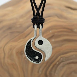 Adjustable YIN and YANG Double Necklace Set - - LadybugfeetDesigns -