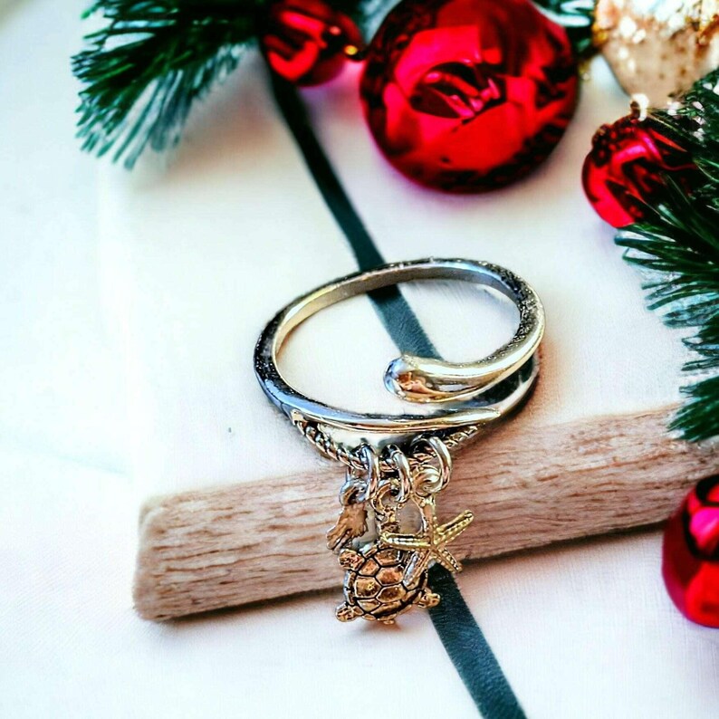 Beach Vibes Wrap Ring - - LadybugfeetDesigns -