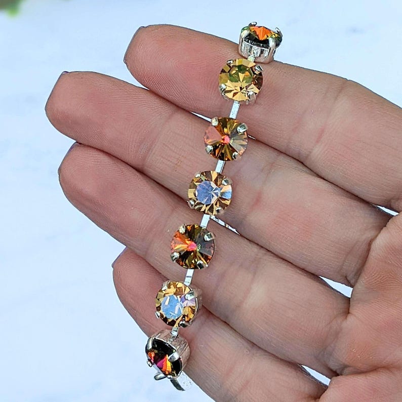 Tree of Life Faceted Crystal Bracelet - - LadybugfeetDesigns -