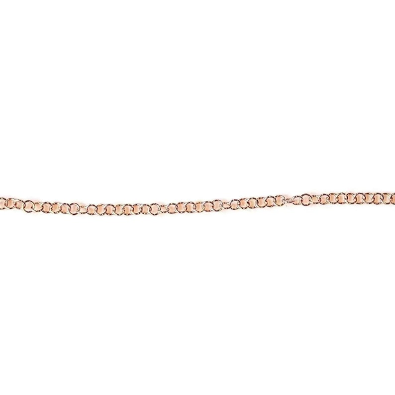 Rose Gold Small Rolo Charm Bracelet Base - D.i.y. - Build Your Charm Bracelet! - - LadybugfeetDesigns -