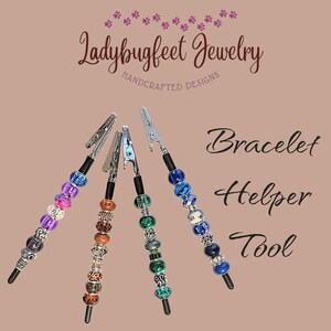 Silver Bracelet Helper-D.i.y.- Pick Your Colors! - - LadybugfeetDesigns -