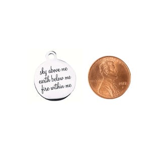 Sky Above Me Charm - - LadybugfeetDesigns -