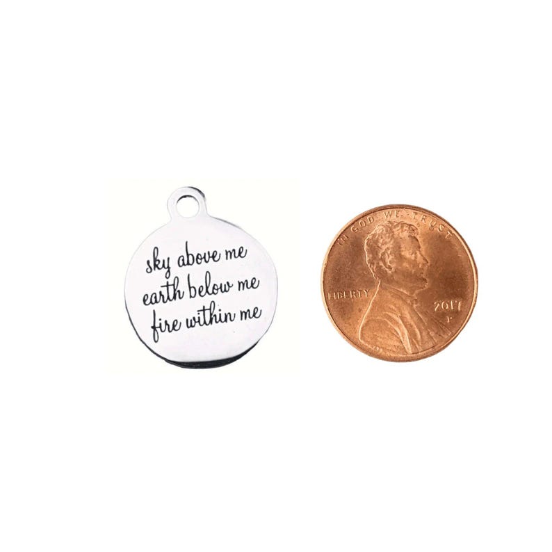 Sky Above Me Charm - - LadybugfeetDesigns -