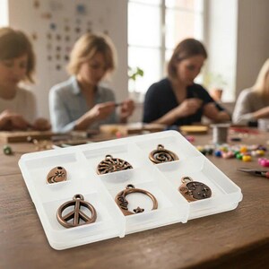 Celestial Mini Charm Box - 6 pc., Rose-Gold/Copper - - LadybugfeetDesigns -